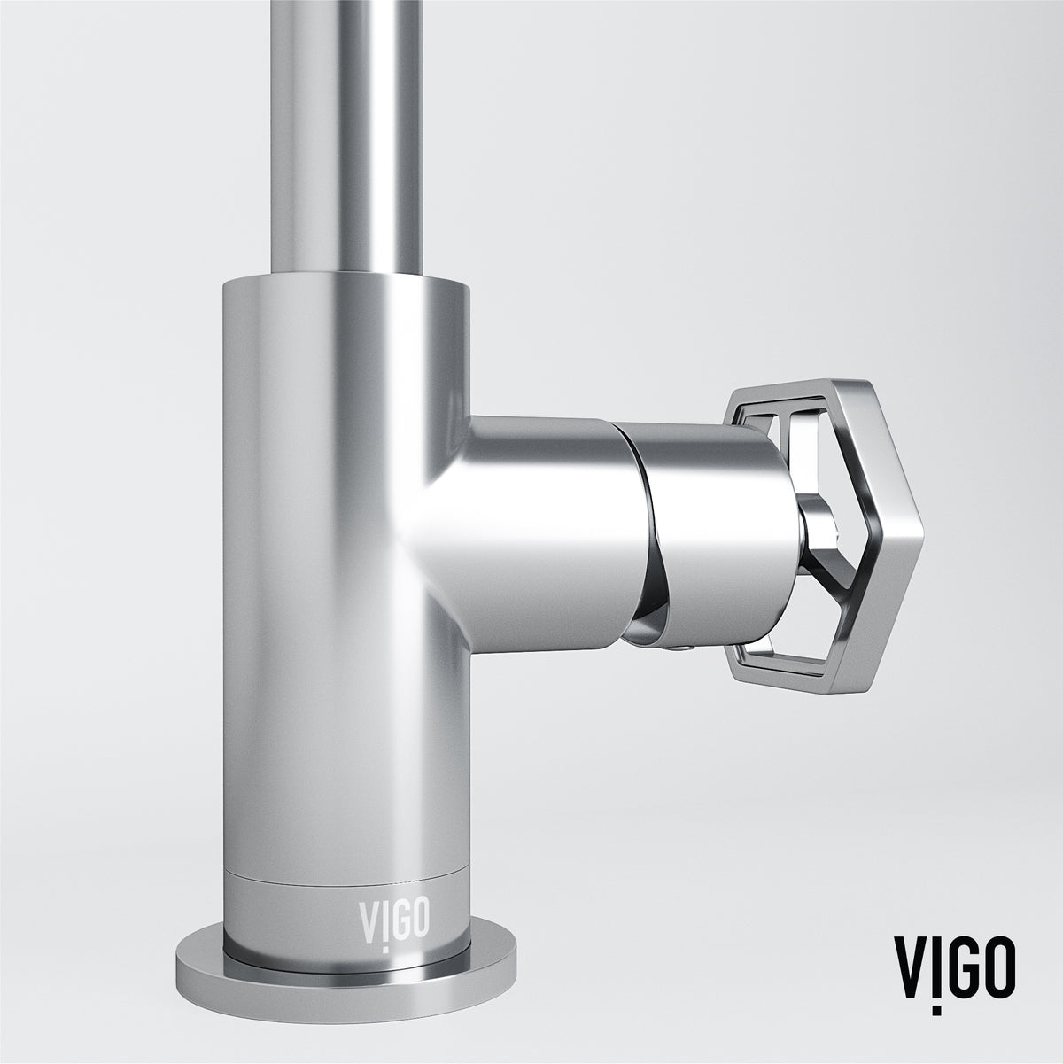 Hart Ruxton Single Hole Bathroom Faucet – Knurled Control Handle Design