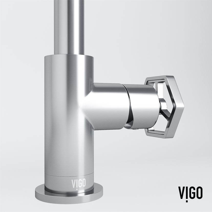 Hart Ruxton Single Hole Bathroom Faucet – Knurled Control Handle Design