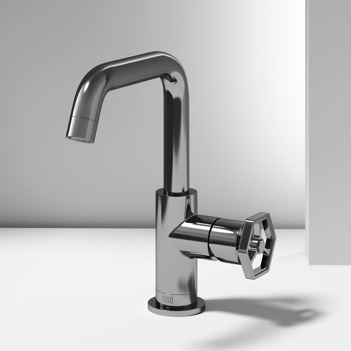 Hart Ruxton Single Hole Bathroom Faucet – Knurled Control Handle Design