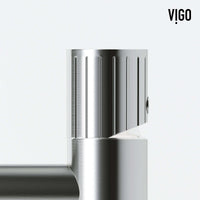 Brass faucet with lever handle and ceramic disk valve in brushed nickel