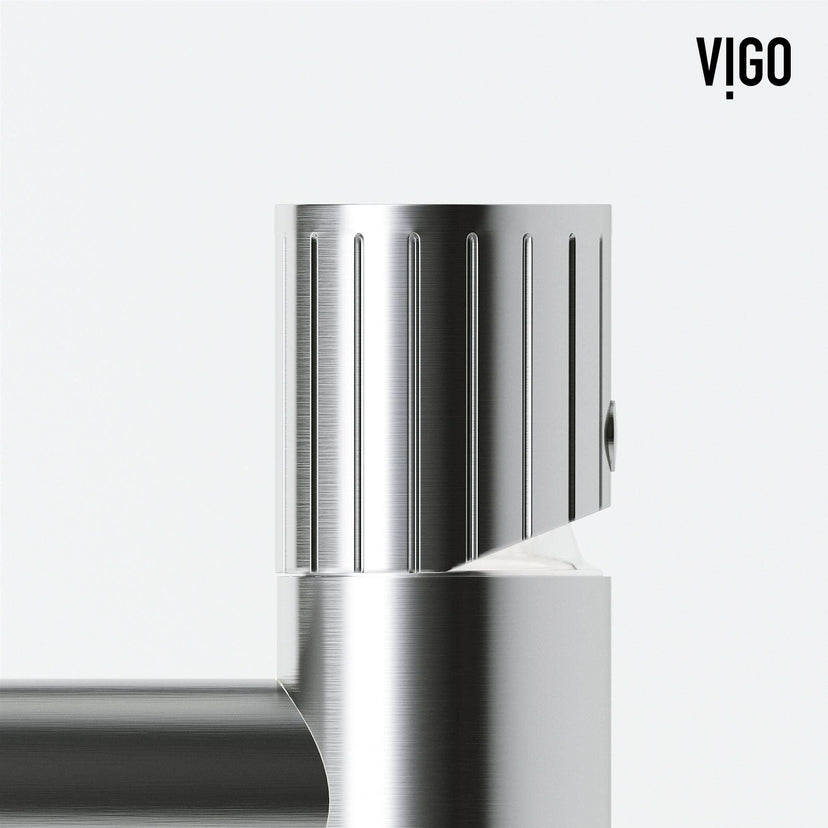Brass faucet with lever handle and ceramic disk valve in brushed nickel