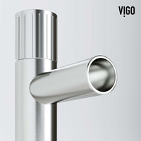 Modern bathroom faucet with high arc spout and compression fittings