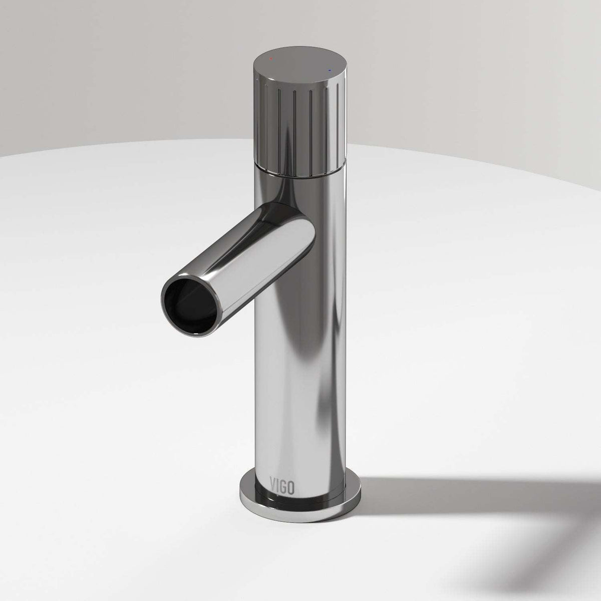 Chrome single hole bathroom faucet with high arc spout and lever handle