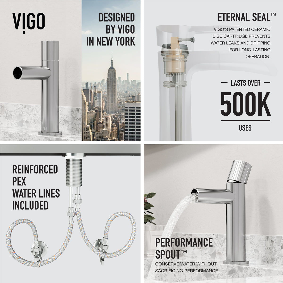 Ashford Single Hole Bathroom Faucet