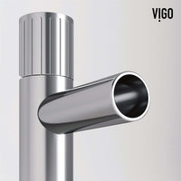 Modern bathroom faucet with high arc spout and compression fittings