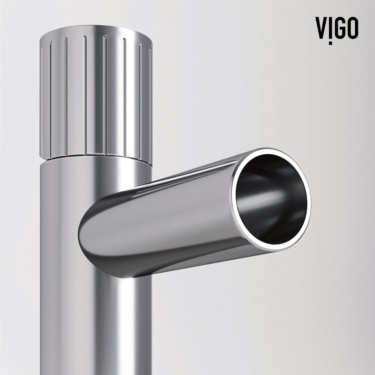 Modern bathroom faucet with high arc spout and compression fittings