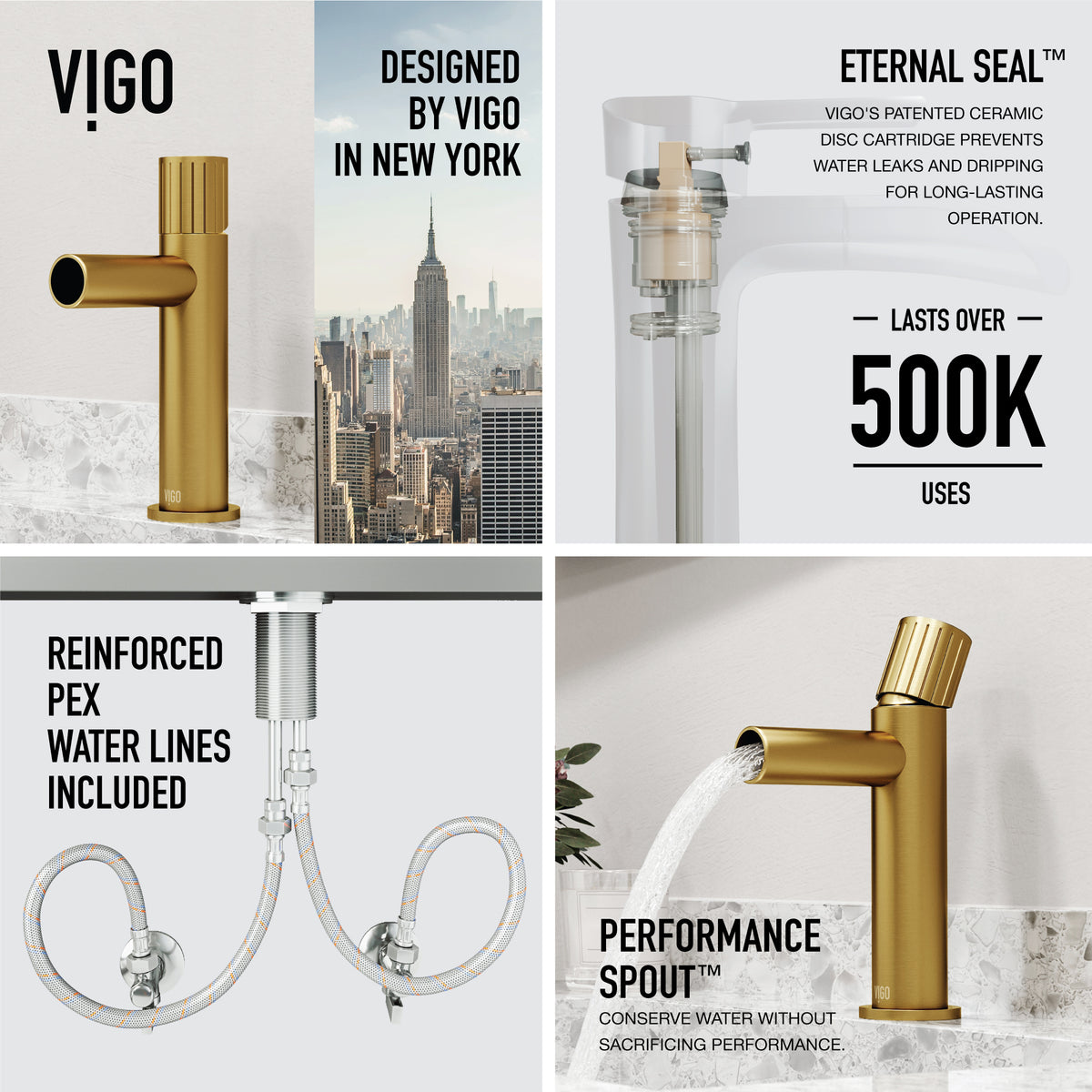 Ashford Single Hole Bathroom Faucet