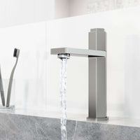 Modern faucet with high arc spout and all mounting hardware included
