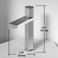 Brushed nickel faucet with NPSM thread and compression connection
