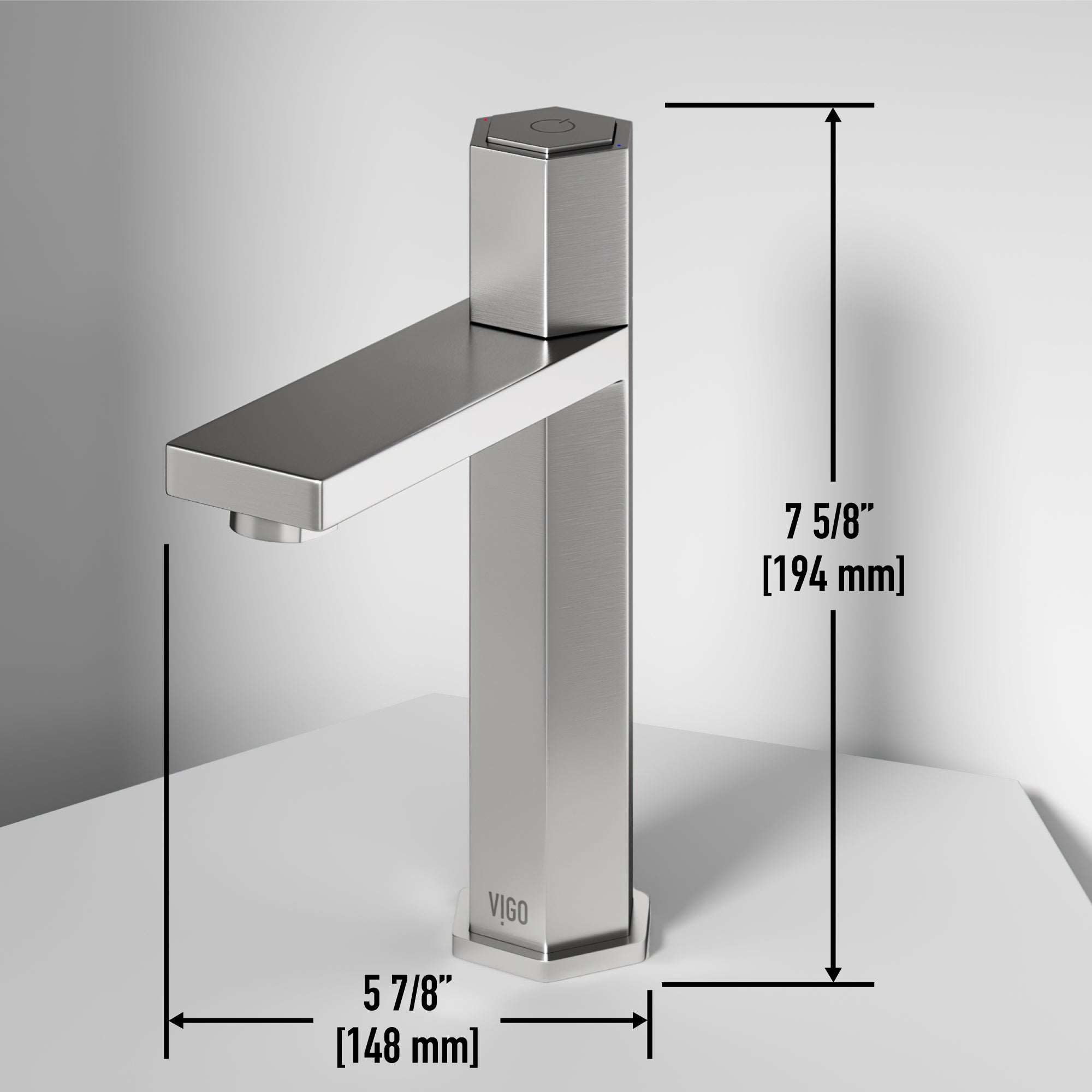 Brushed nickel faucet with NPSM thread and compression connection