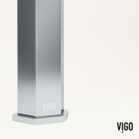 Modern deck-mounted faucet in chrome with knob handle and low flow design