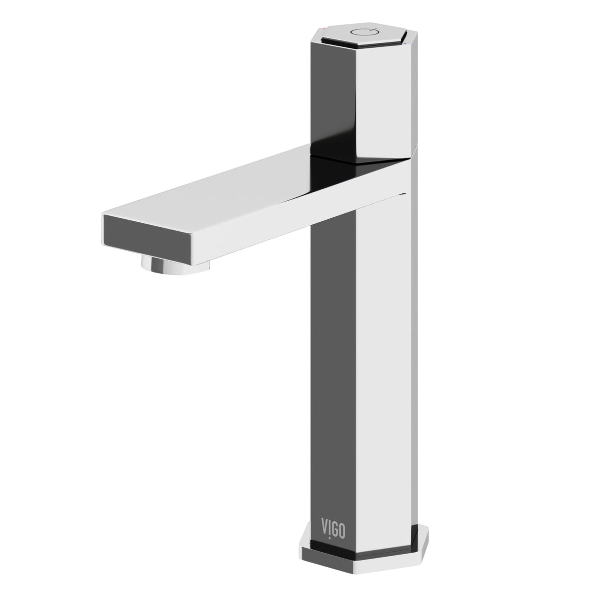 Contemporary bathroom faucet featuring high arc spout and compression connection