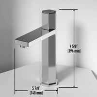 Chrome faucet with NPSM thread and compression connection