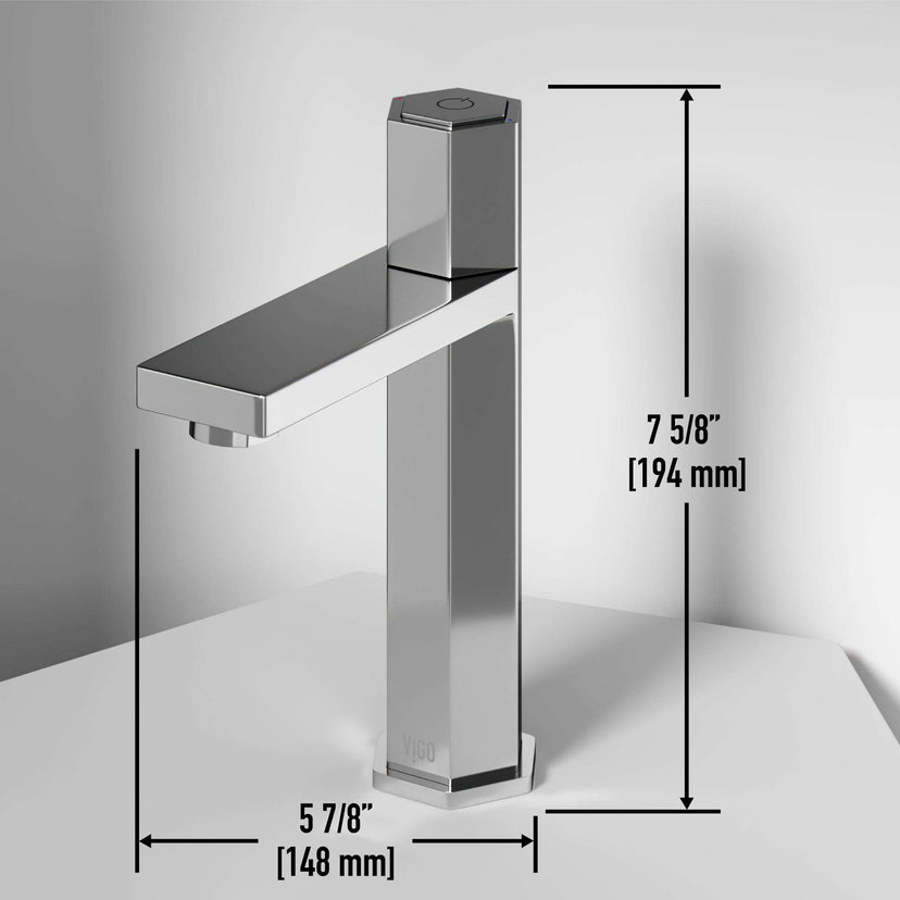 Chrome faucet with NPSM thread and compression connection