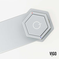 Ceramic disc valve bathroom faucet in chrome with knob handle