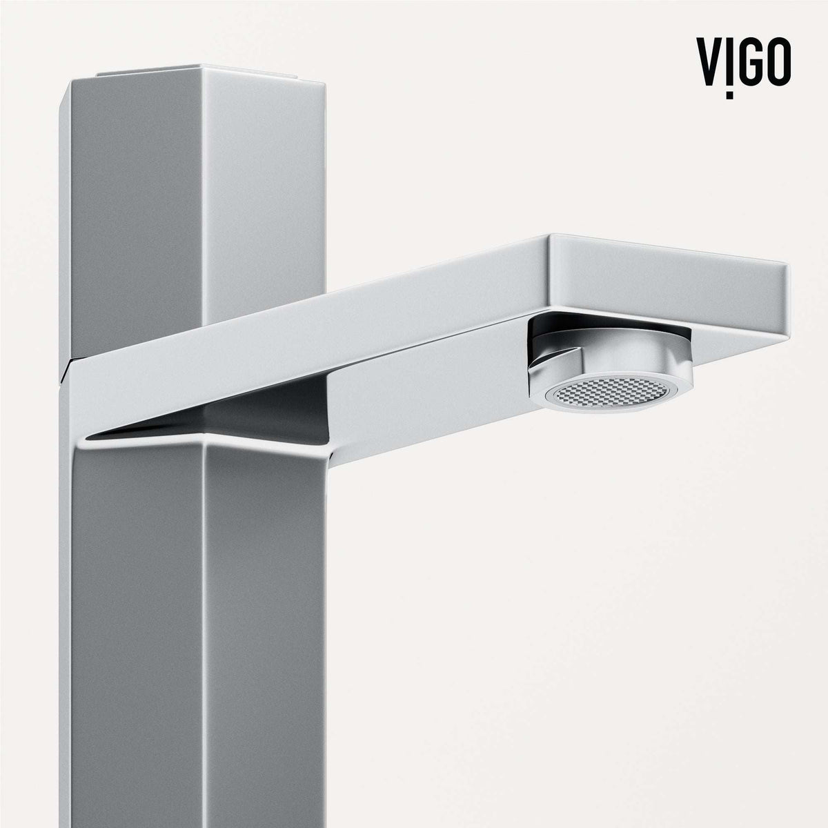 Modern bathroom faucet with low flow ceramic disc cartridge and high arc spout