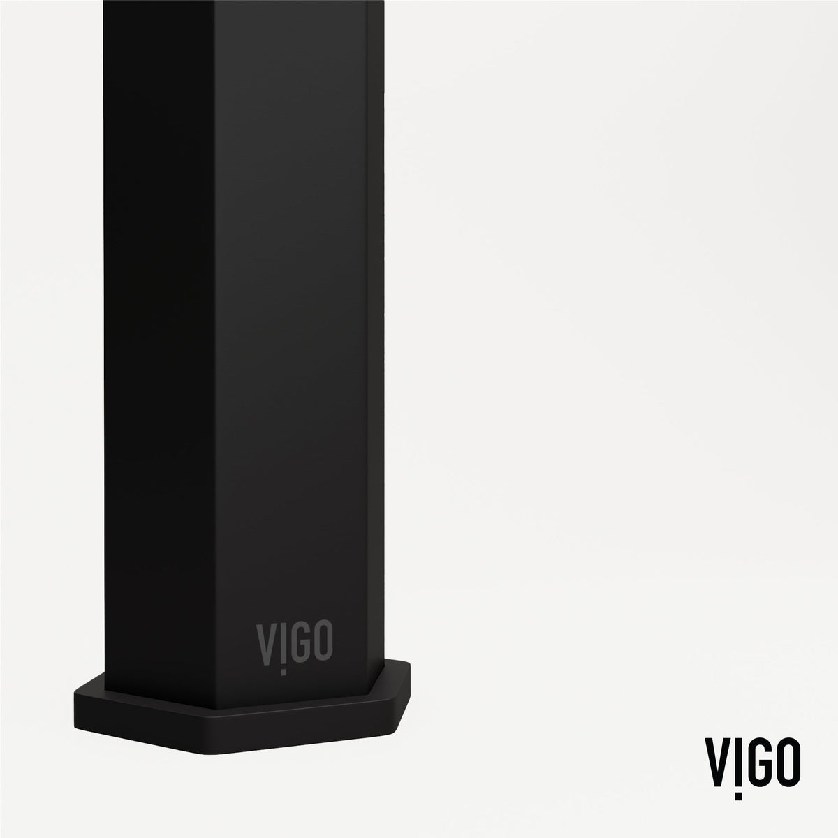Modern deck-mounted faucet in matte black with knob handle and low flow design
