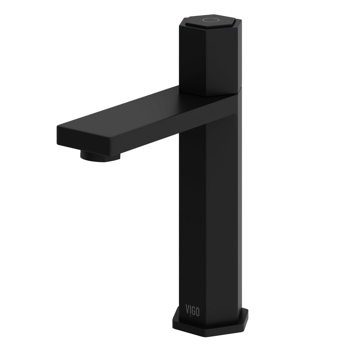Contemporary bathroom faucet featuring high arc spout and compression connection