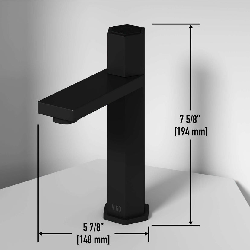 Matte black faucet with NPSM thread and compression connection