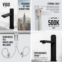 Single hole brass faucet with high arc spout and modern design