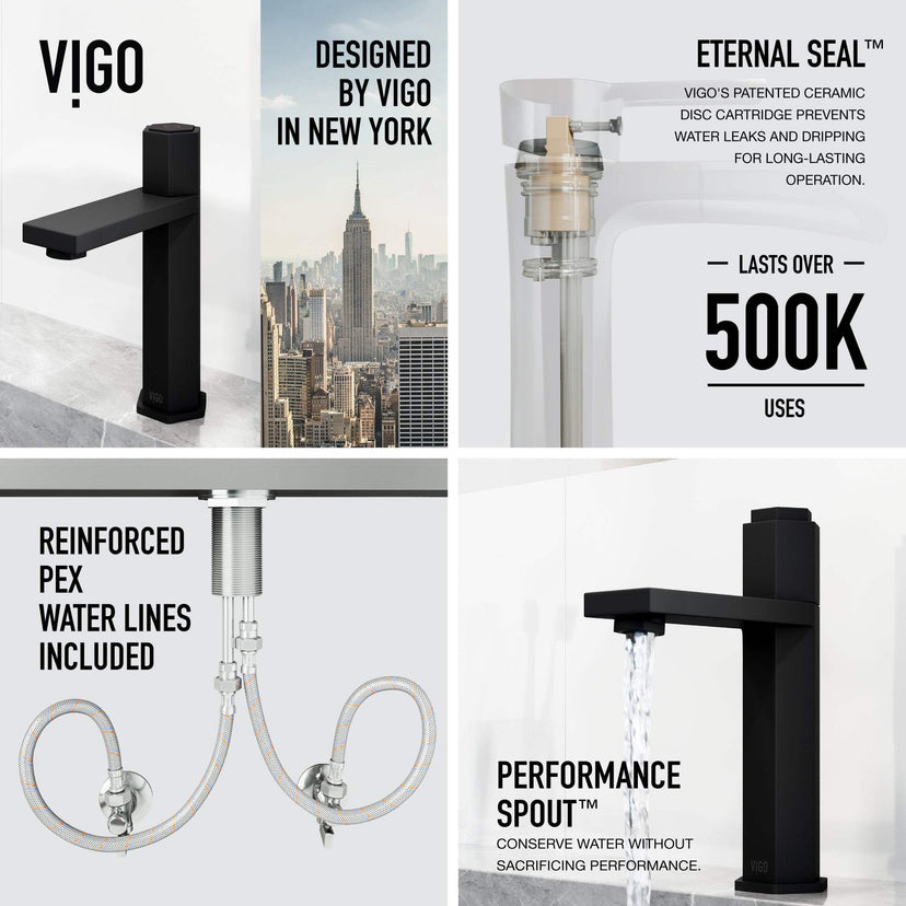 Single hole brass faucet with high arc spout and modern design