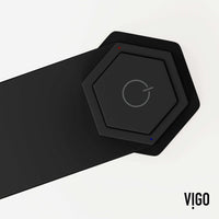 Ceramic disc valve bathroom faucet in matte black with knob handle