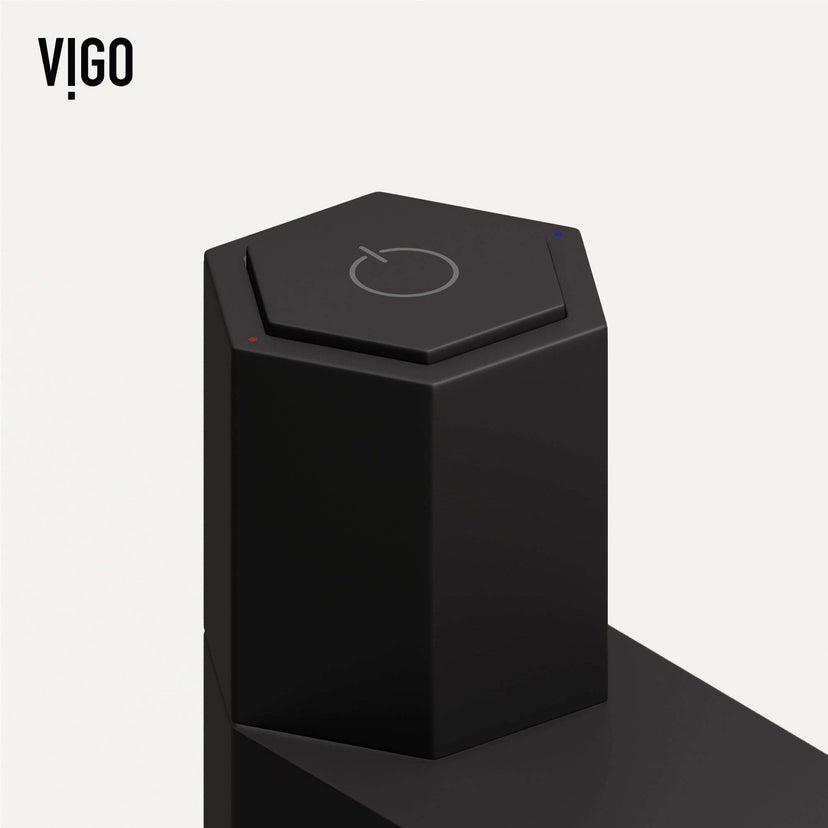 Deck-mounted faucet with included supply lines and matte black finish