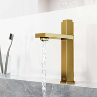 Modern faucet with high arc spout and all mounting hardware included