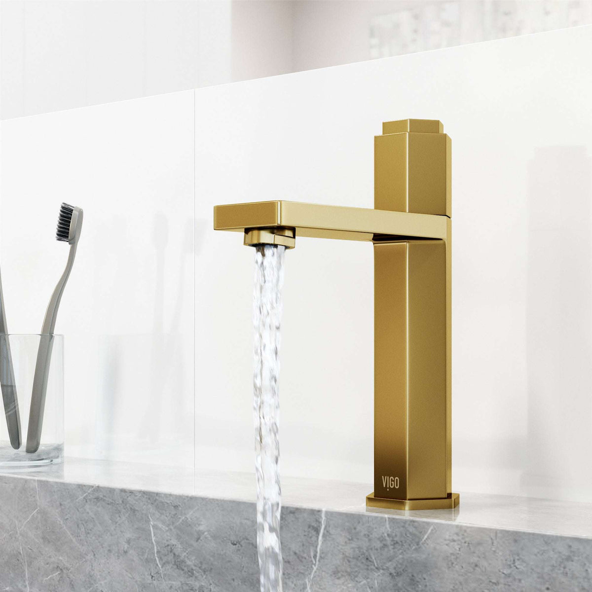 Modern faucet with high arc spout and all mounting hardware included