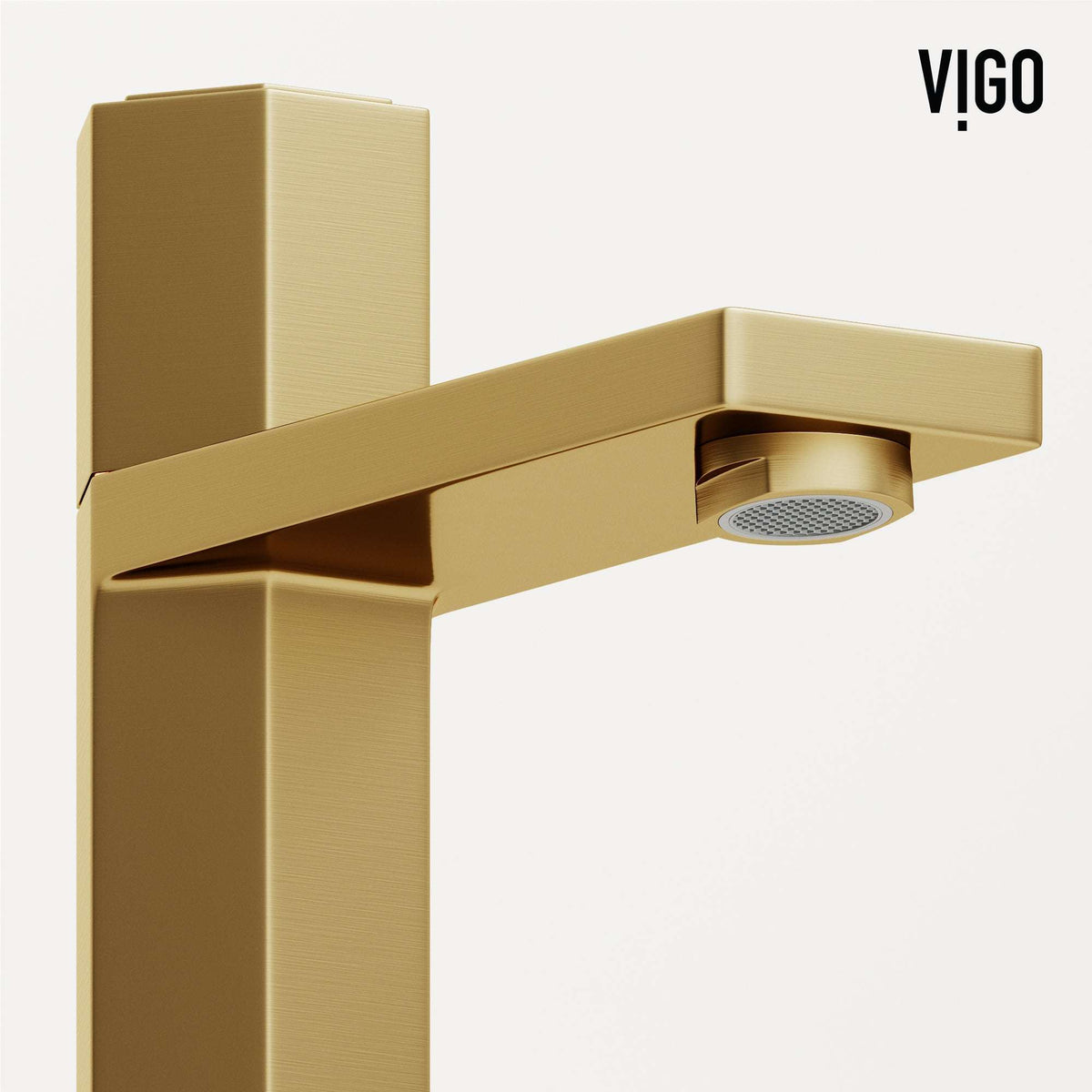 Modern bathroom faucet with low flow ceramic disc cartridge and high arc spout
