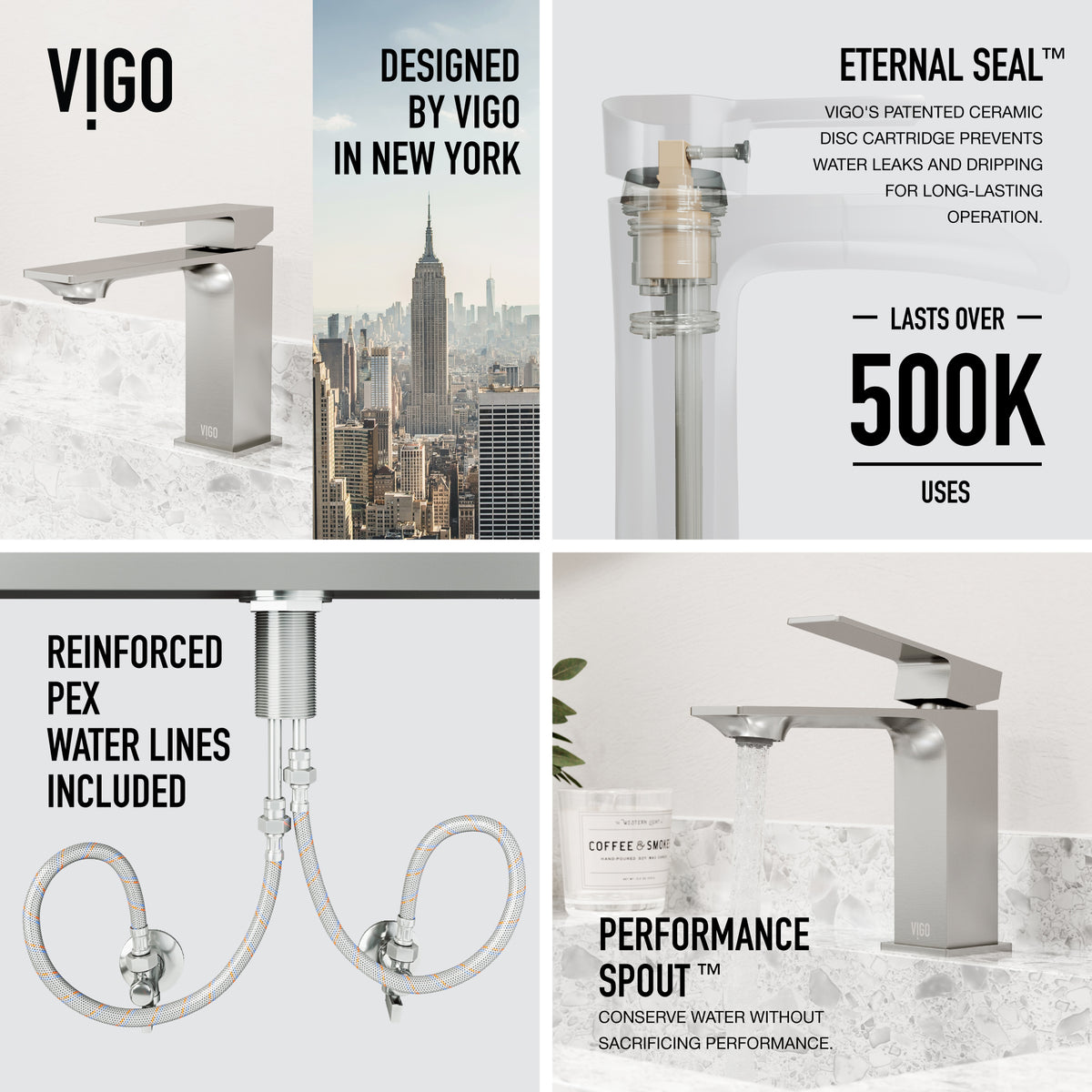 Meridian Dunn Single Hole Bathroom Faucet