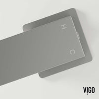 Modern faucet with lever handle and included installation components