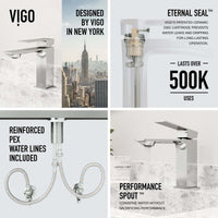 Brass bathroom faucet with chrome finish and mid arc spout