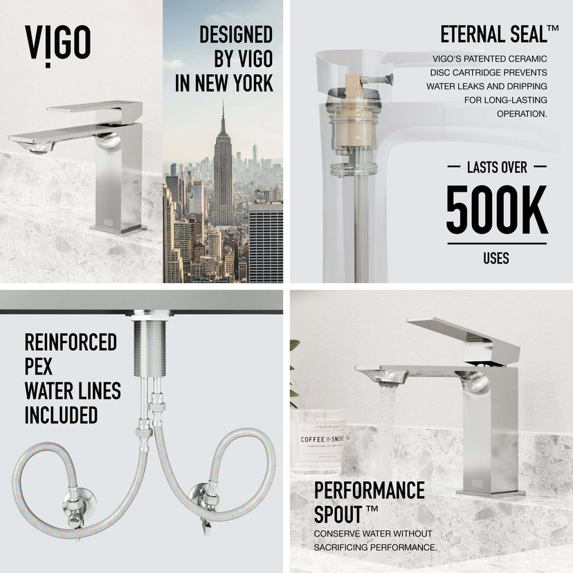Brass bathroom faucet with chrome finish and mid arc spout
