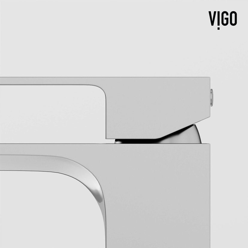 Single hole deck-mounted faucet with ceramic disc cartridge and chrome finish