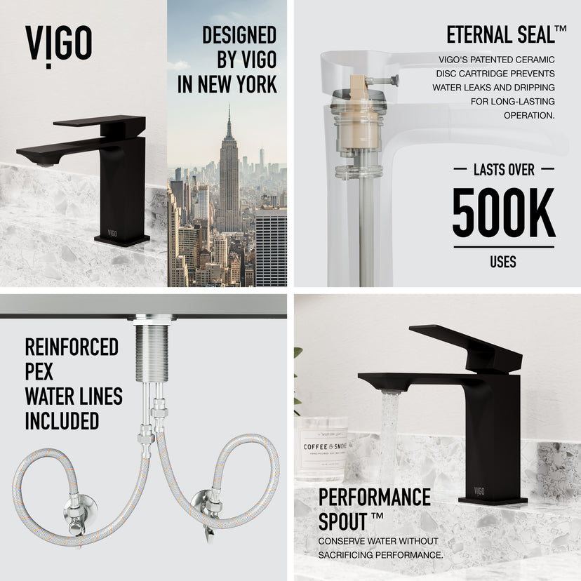 Meridian Dunn Single Hole Bathroom Faucet