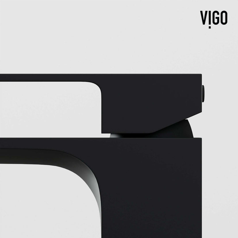Single hole deck-mounted faucet with ceramic disc cartridge and matte black finish