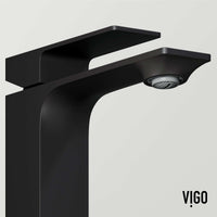 Matte black faucet featuring compression connection and matte contemporary style