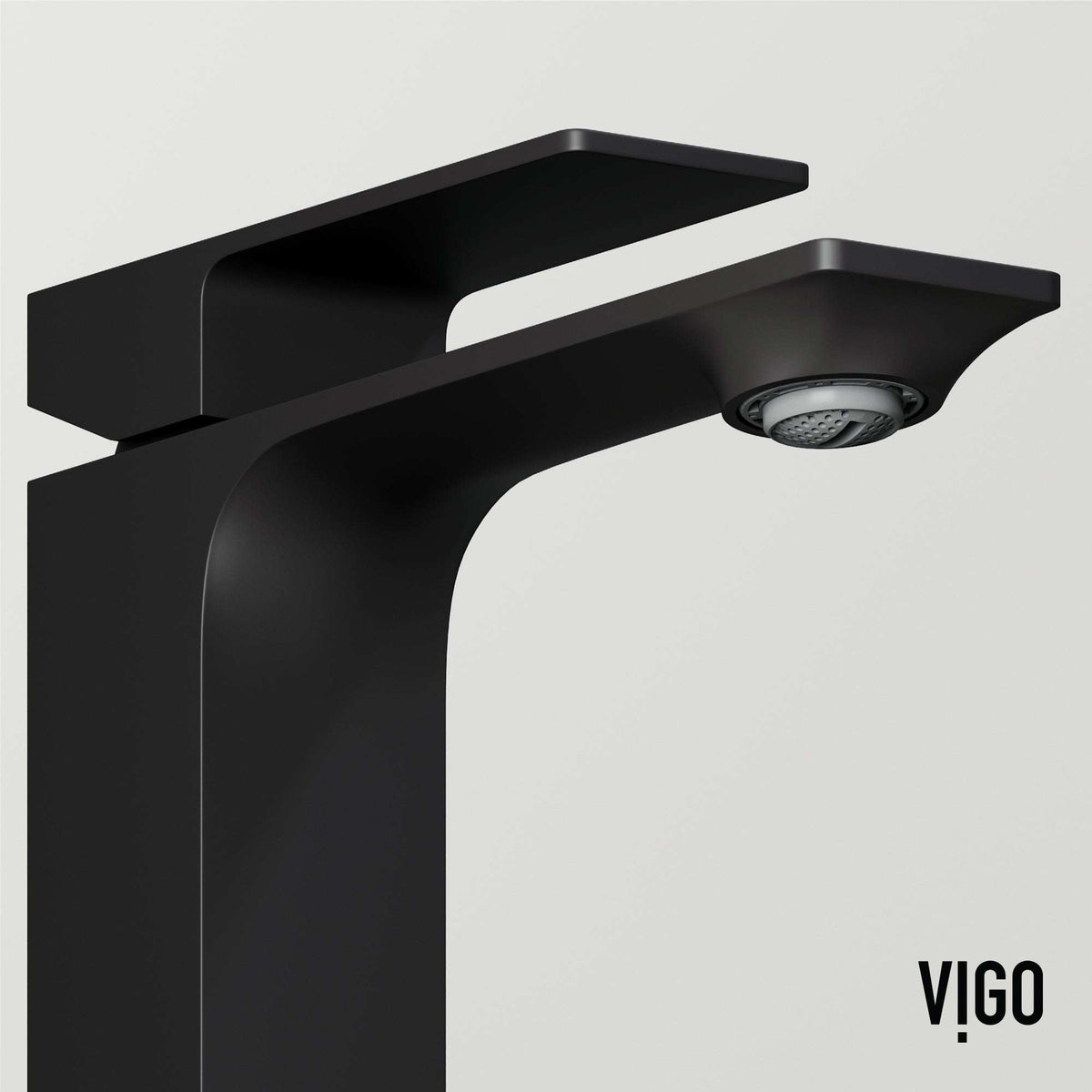 Matte black faucet featuring compression connection and matte contemporary style