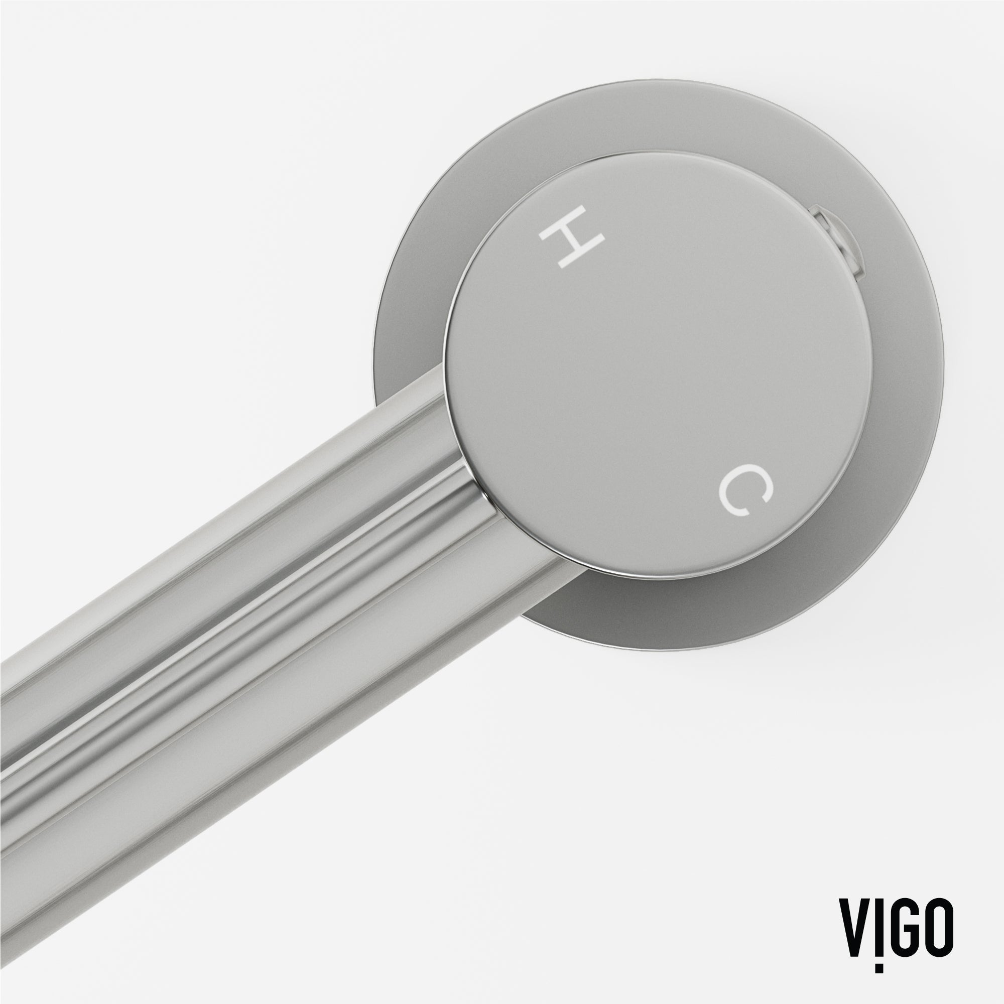 Brushed nickel finish faucet with included supply lines and handles