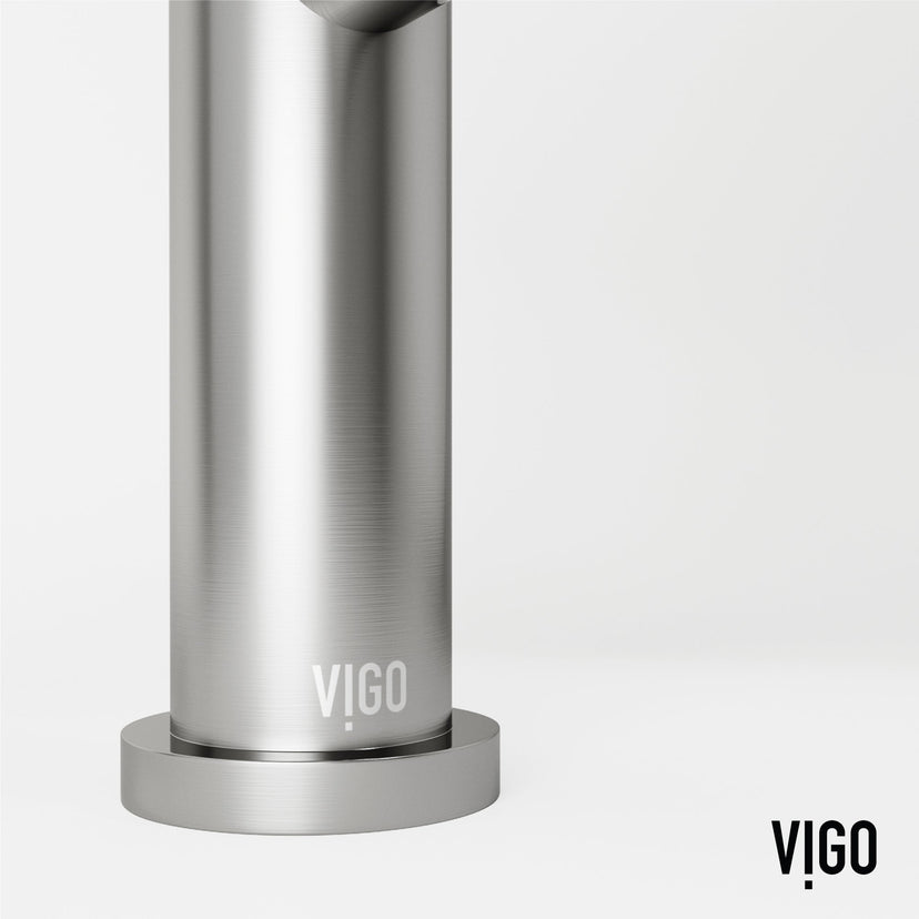 Modern bathroom faucet with 6-inch assembled height and lever handle