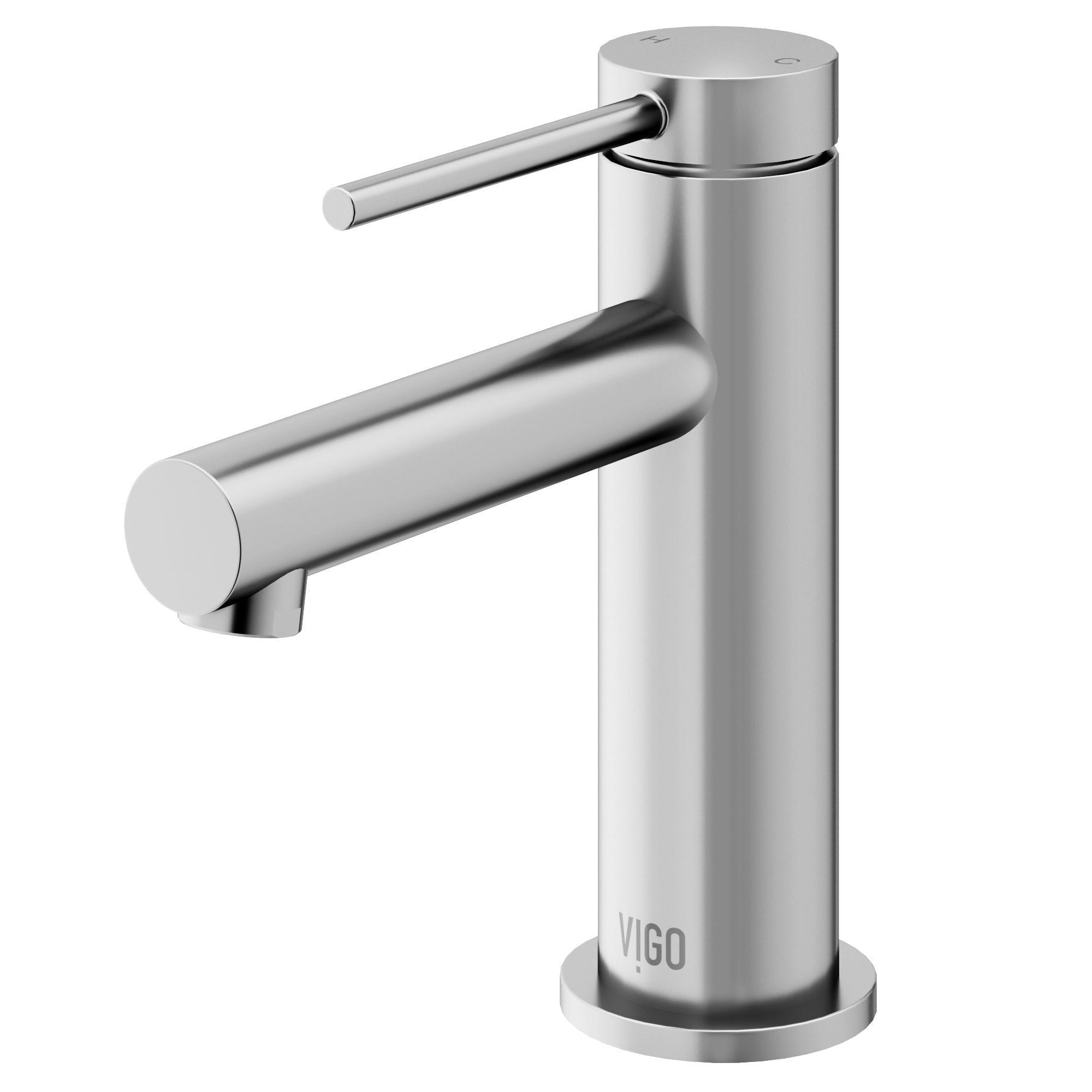 Deck-mounted brass faucet in brushed nickel with NPSM threads