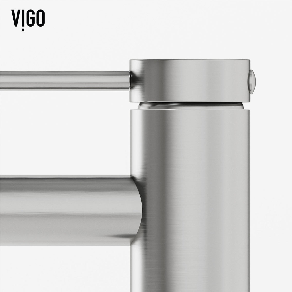 Brass construction bathroom faucet with brushed nickel finish and lever control