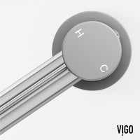 Chrome finish faucet with included supply lines and handles