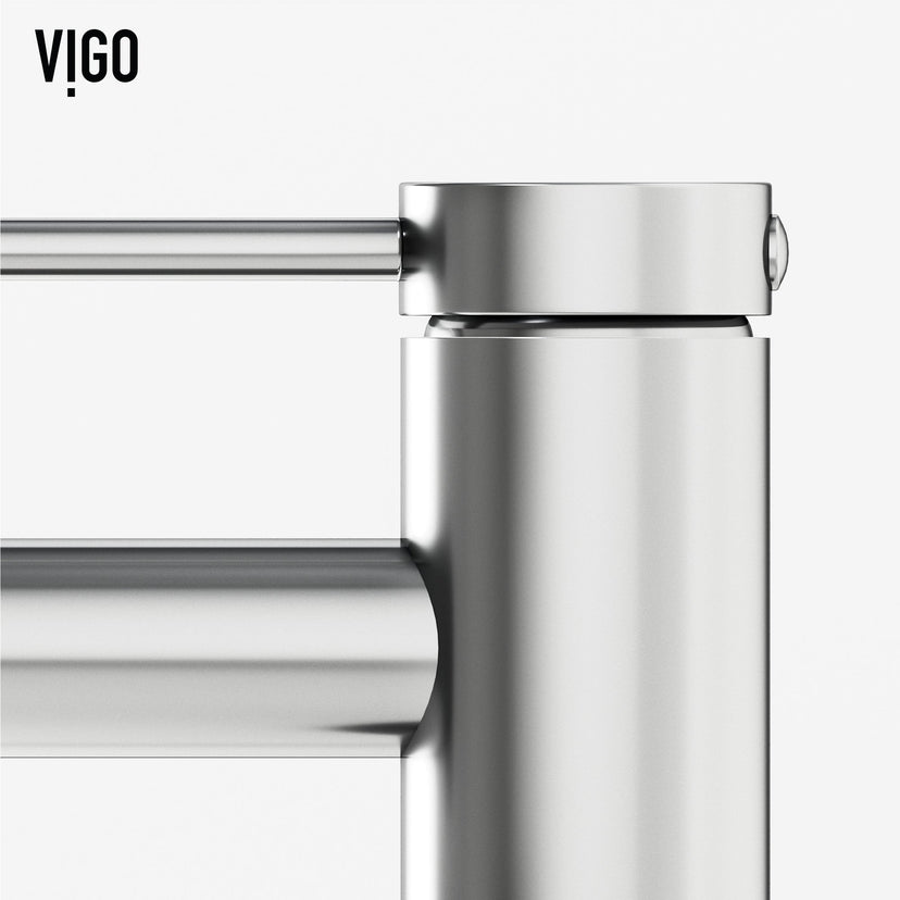 Brass construction bathroom faucet with chrome finish and lever control