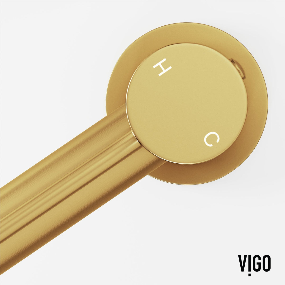 Matte brushed gold finish faucet with included supply lines and handles