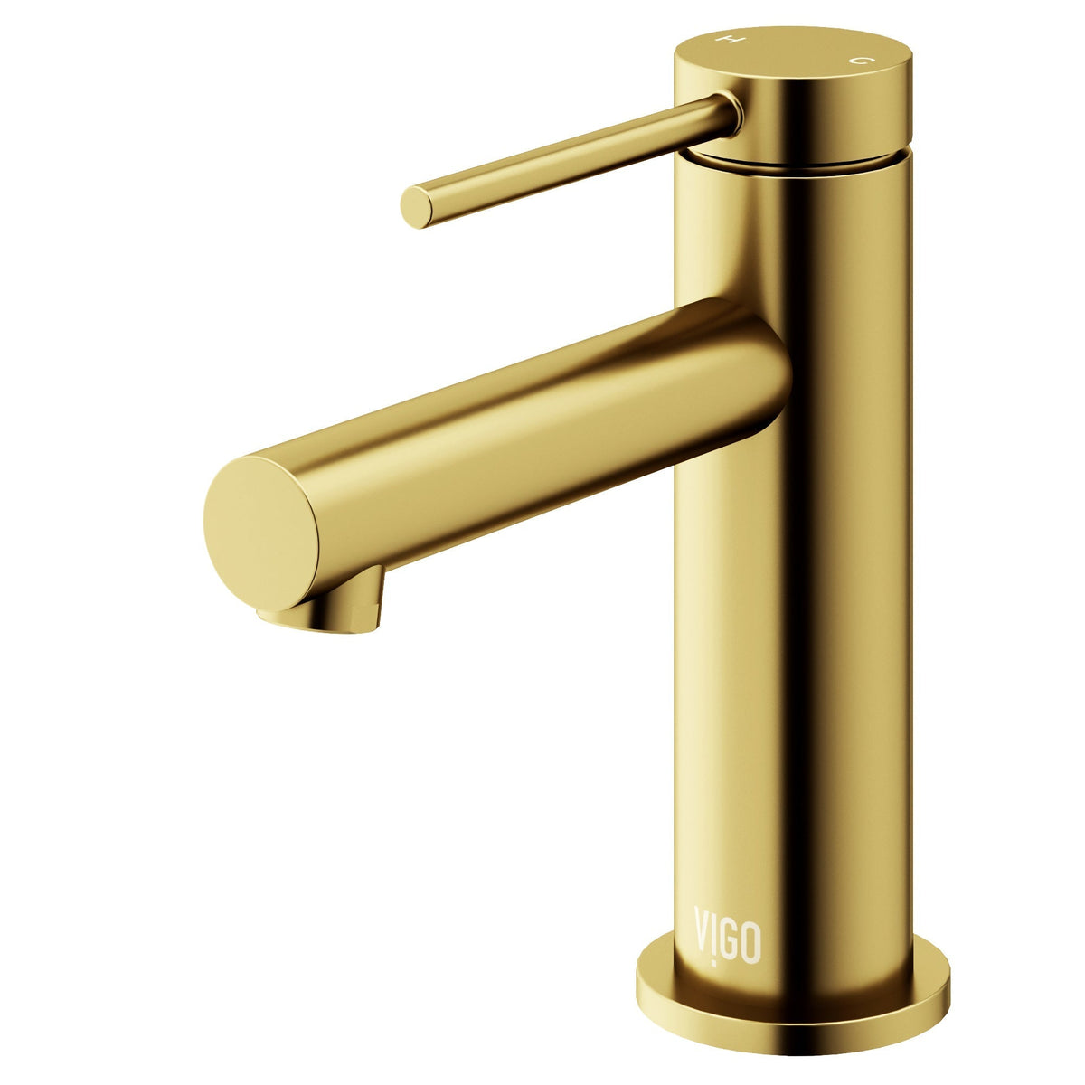 Deck-mounted brass faucet in matte brushed gold with NPSM threads
