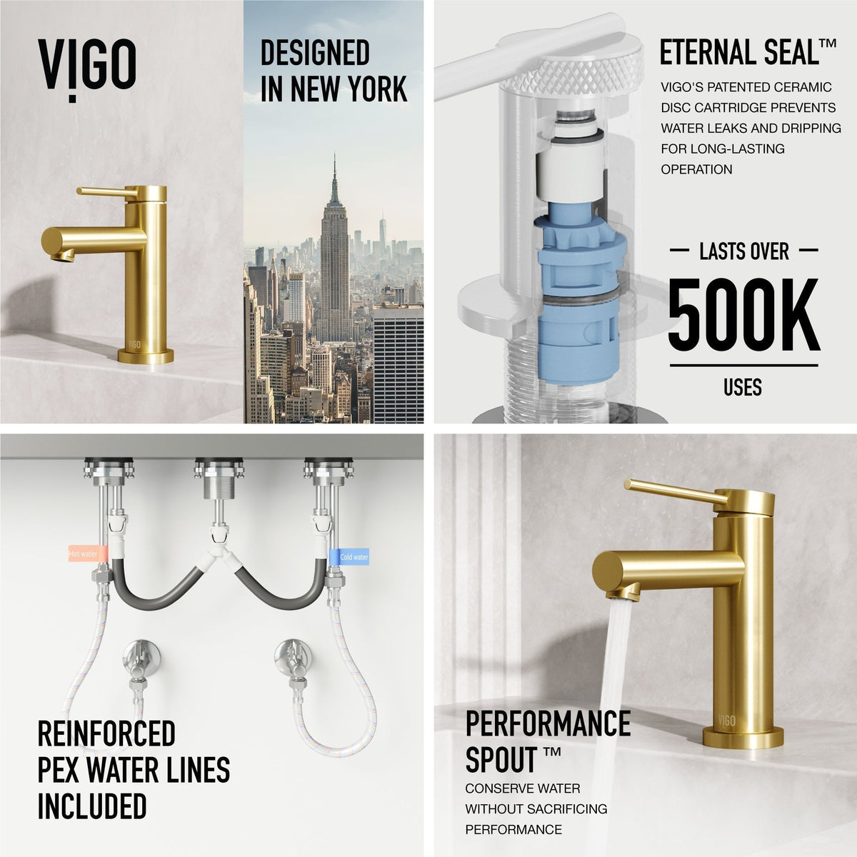 Mid arc spout faucet with ceramic disk valve and NPSM thread type
