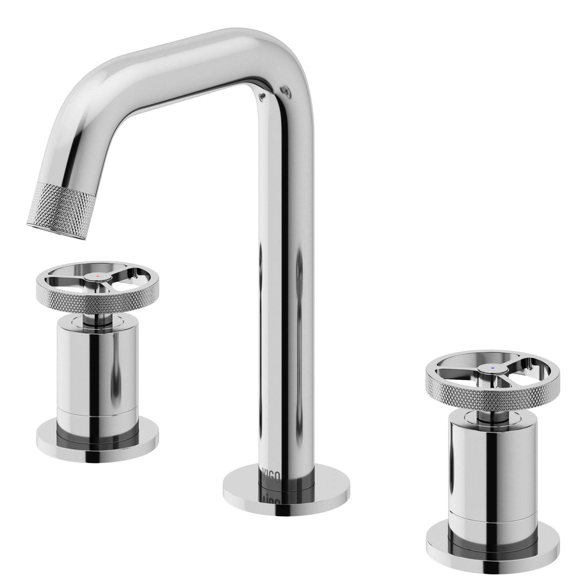 Brass 3-hole faucet with high arc spout and corrosion-resistant chrome finish