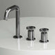 Low lead widespread bathroom faucet featuring ceramic disc cartridge and drip-free performance